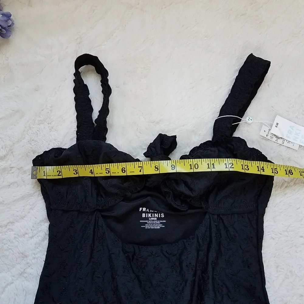 Frankies Bikinis Lucia Eyelet One-Piece Swimsuit